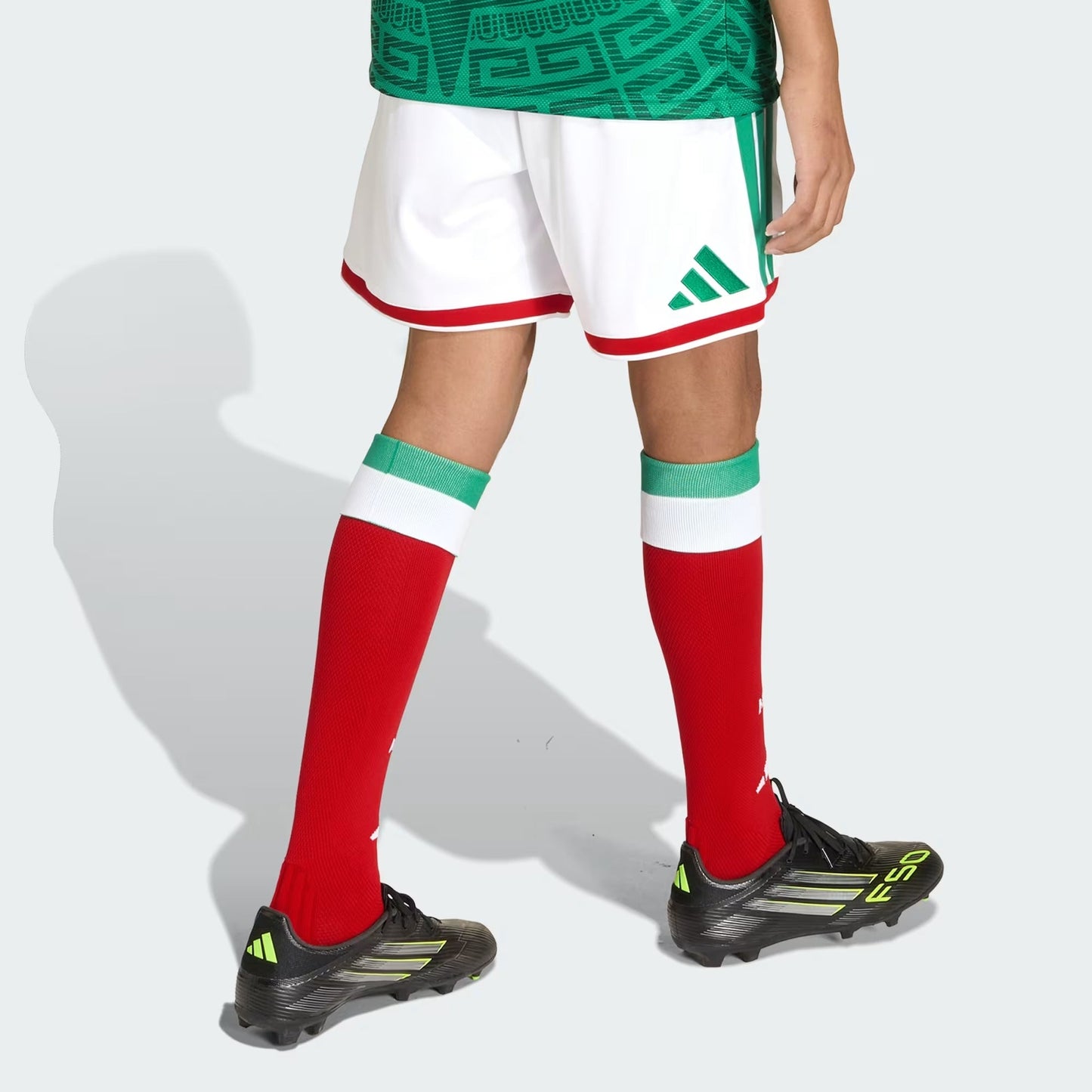[KA6070] Youth Adidas Fmf Mexico 26 Home Shorts - White