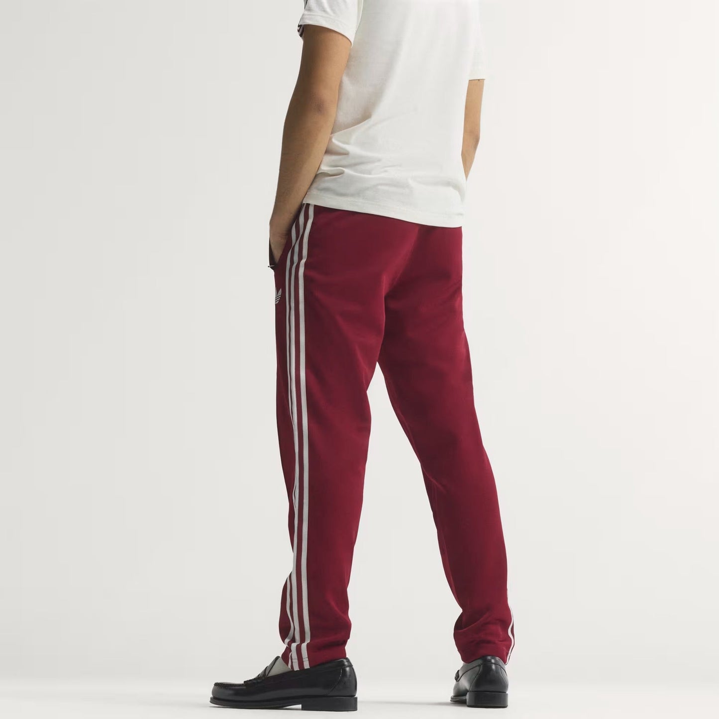 [jz2255] Mens Adidas Fef Spain Originals Track Pants - Team Coll Burgundy