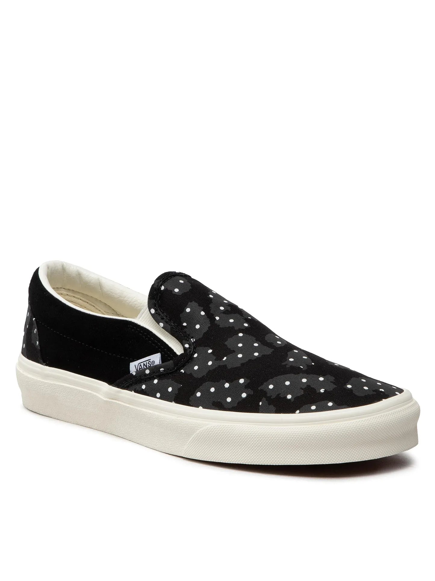 [vn0a5jmhba2] Mens Vans U Classic Slip-on 'leopard Polkadot' - Black/white