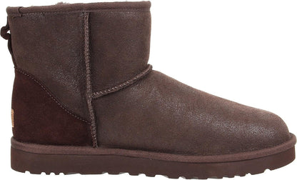 [1007307-bjc] Mens Ugg Classic Mini Bomber Fleece Lined 'chocolate' - Chocolate