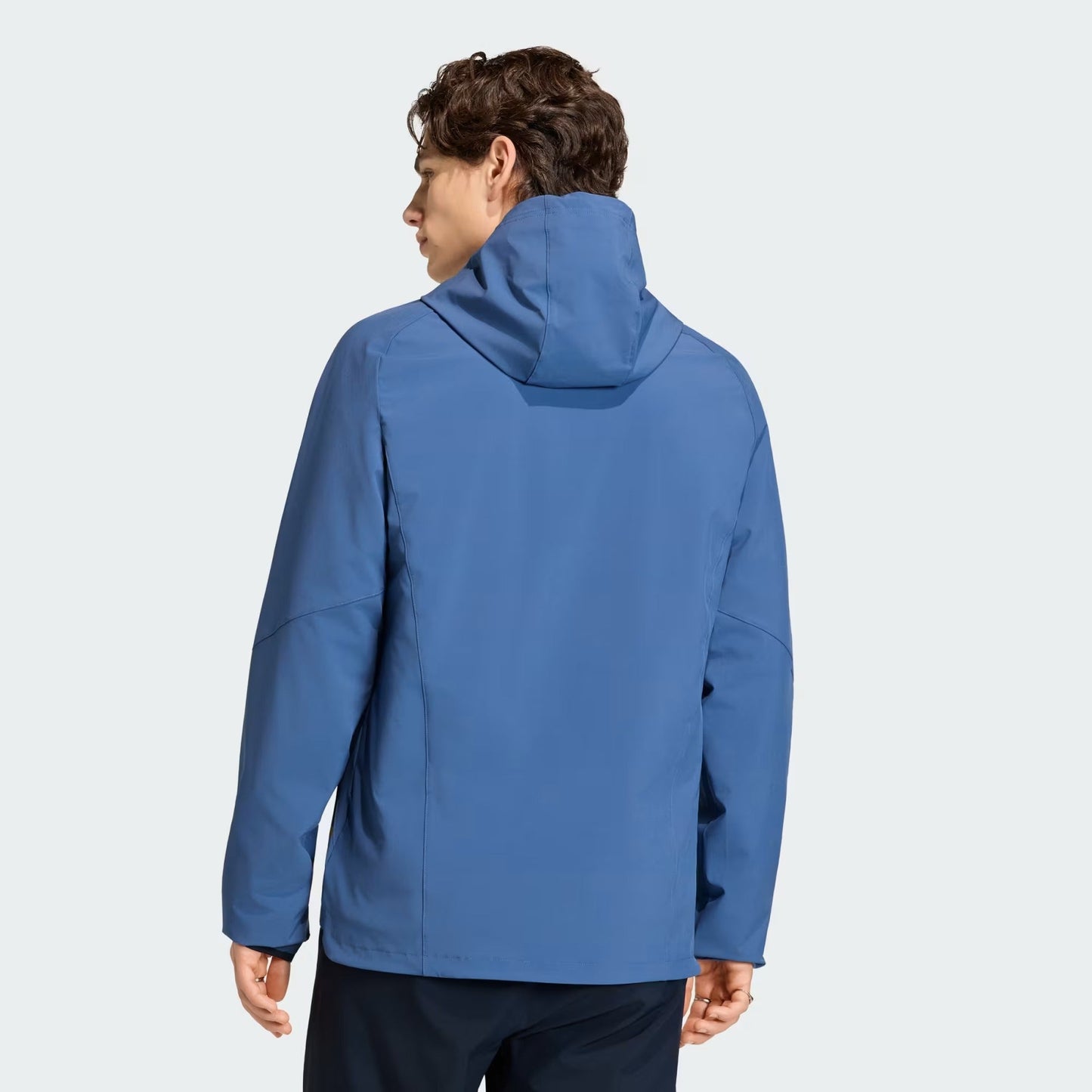 [jz6313] Mens Adidas Afa Argentina Tiro Travel Full Zip Windbreaker - Crew Blue