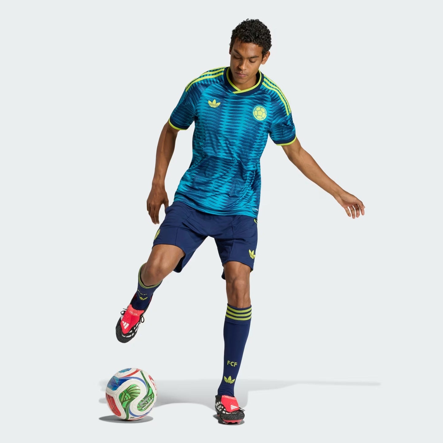 [jl6984] Mens Adidas Fcf Colombia 26 Away Shorts - Team Navy Blue