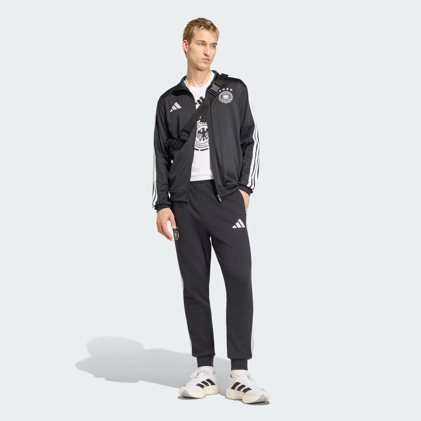 [jz9345] Mens Adidas Dfb Germany Dna Track Top - Black