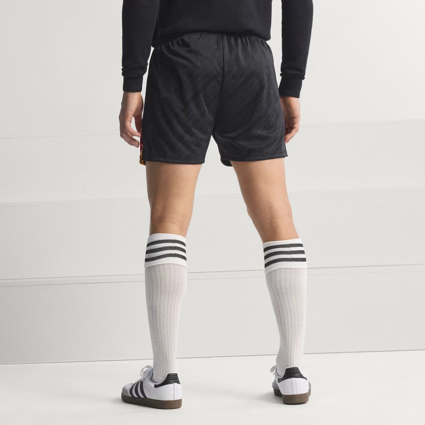 [jz6958] Mens Adidas Dfb Germany Home Shorts 1994 - Black