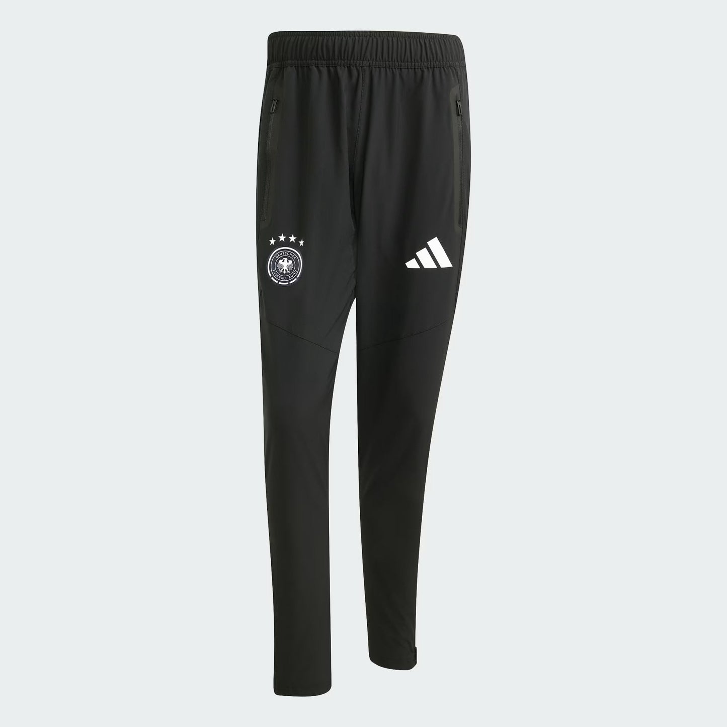 [jz9327] Mens Adidas Dfb Germany Tiro Travel Pants - Black