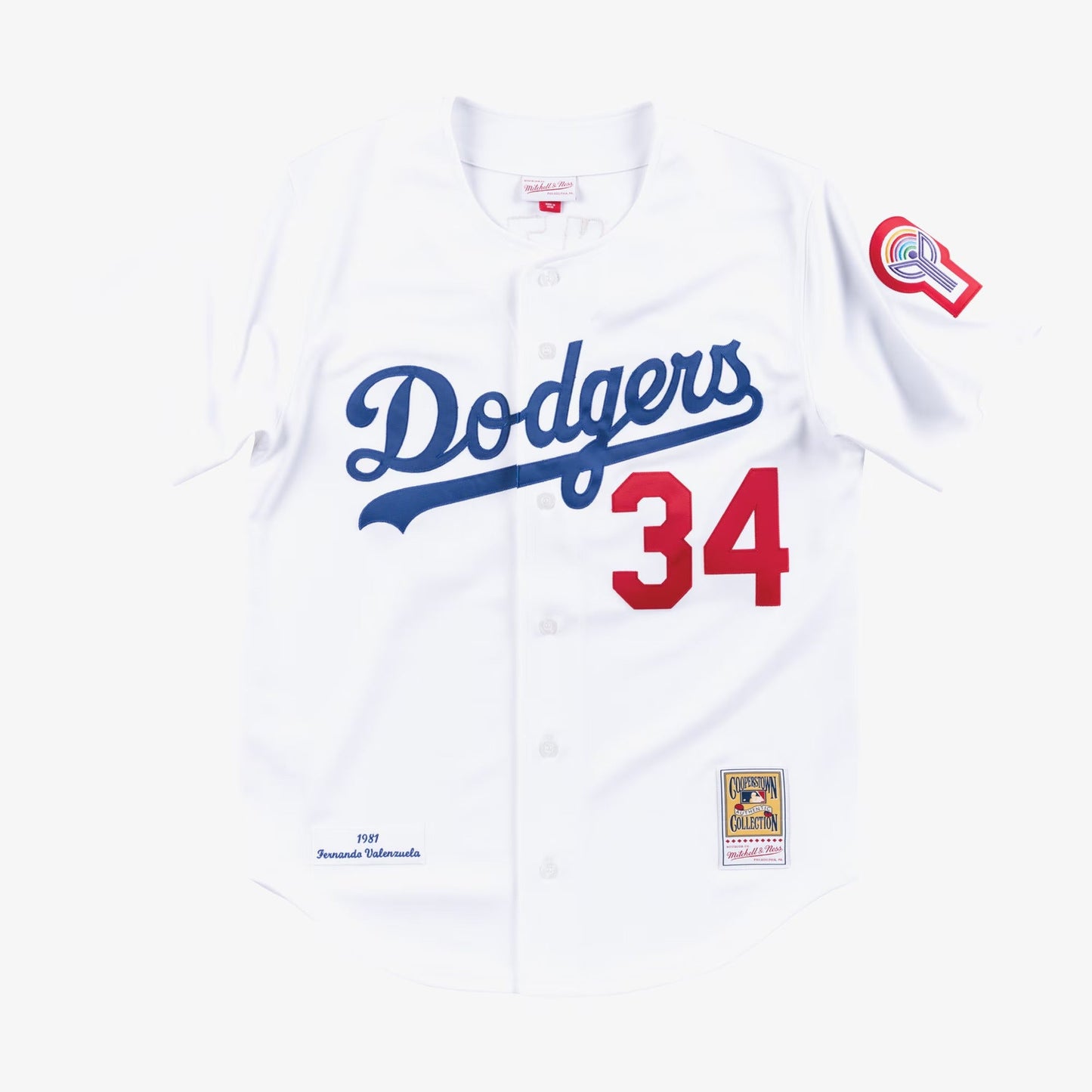 Mitchell & Ness Men's MLB Home Jersey Dodgers 1981 F Valenzuela