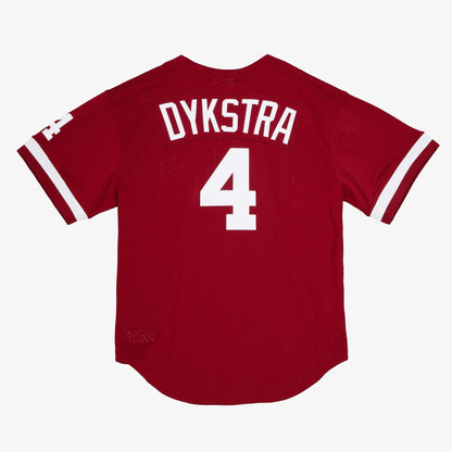 Mitchell & Ness Men's MLB Authentic Bp Jersey - Phillies 1991 Lenny Dykstra