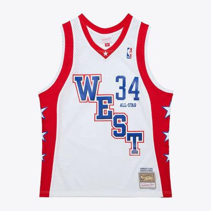 Mitchell & Ness Men's NBA White Jersey All-Star 2004 Shaquille O'Neal