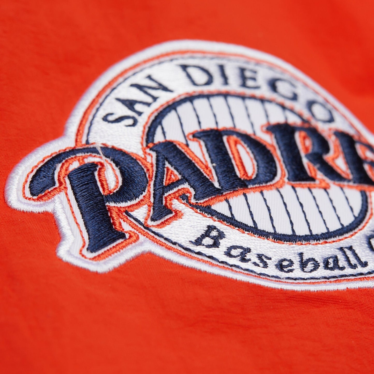 Men's Mitchell & Ness MLB Nylon Pullover Jacket Vintage Logo Padres