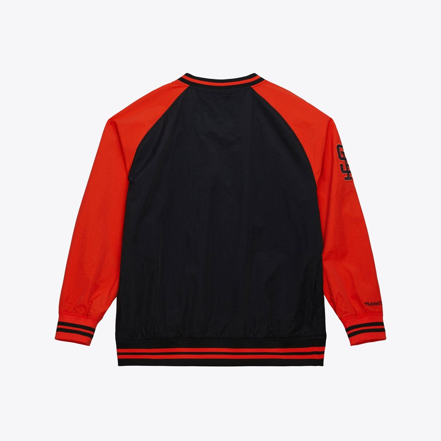 Men's Mitchell & Ness MLB Nylon Pullover Jacket Vintage Logo Giants