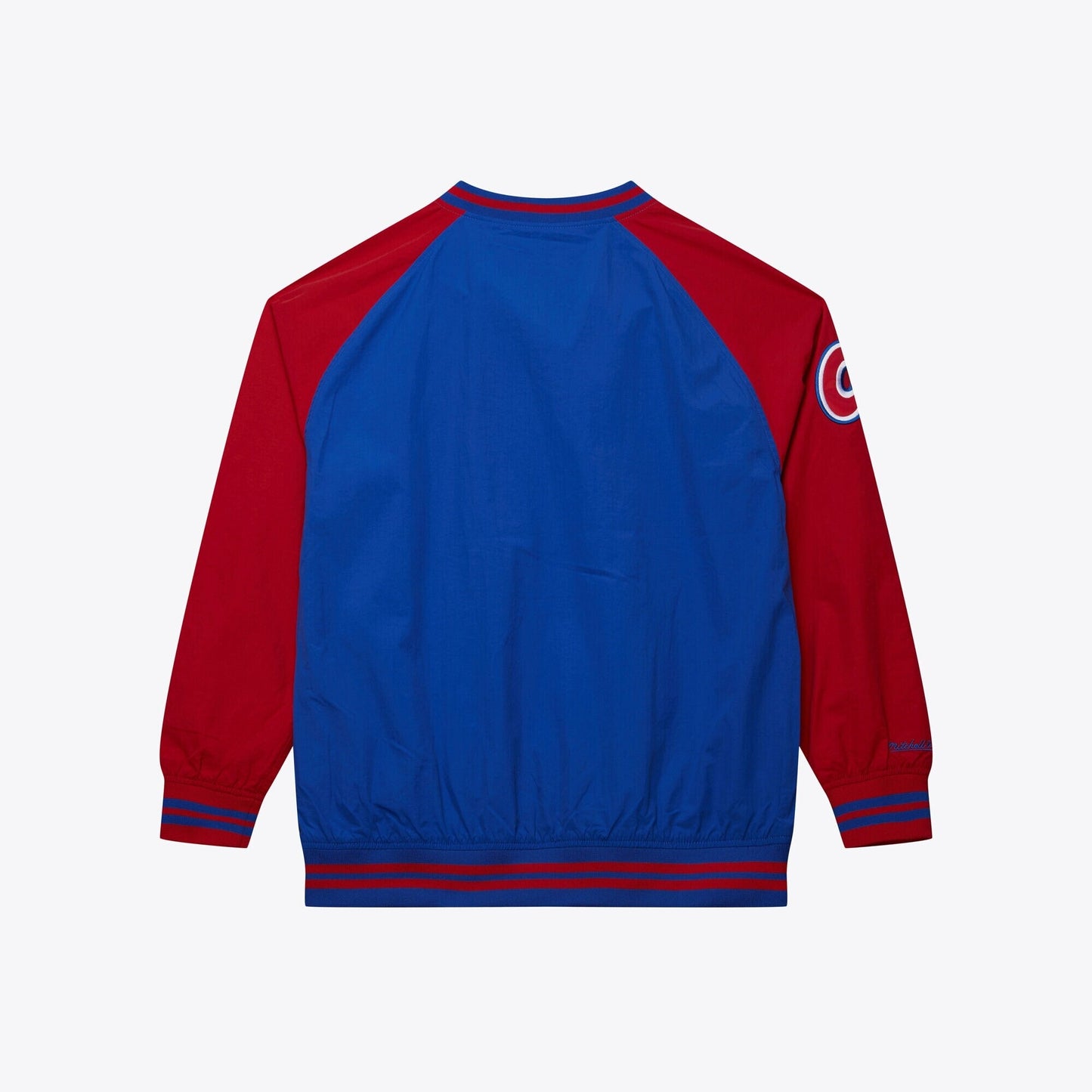 Mitchell & Ness Men's MLB Nylon Pullover Jacket Vintage Logo Braves Pullovers