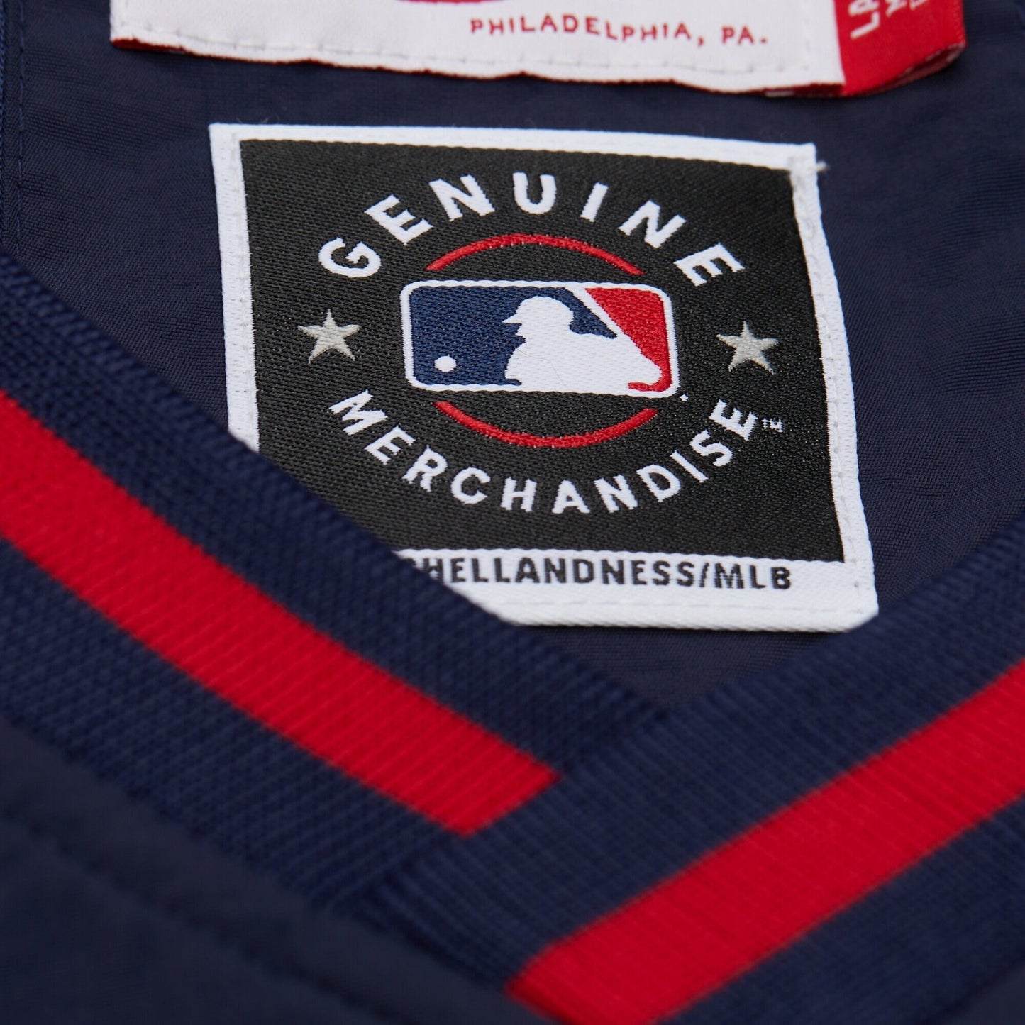 Men's Mitchell & Ness MLB Nylon Pullover Current Logo Angels