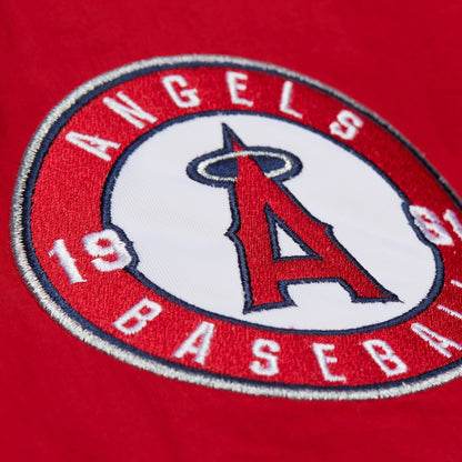 Mitchell & Ness Men's MLB Nylon Pullover Current Logo Angels Pullovers