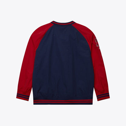 Mitchell & Ness Men's MLB Nylon Pullover Jacket Vintage Logo Cardinals Pullovers