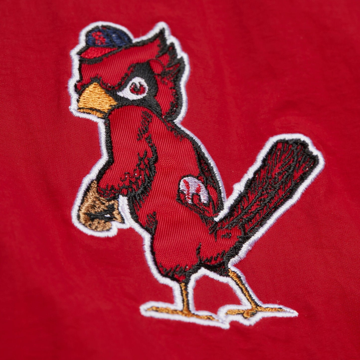 Mitchell & Ness Men's MLB Nylon Pullover Jacket Vintage Logo Cardinals Pullovers