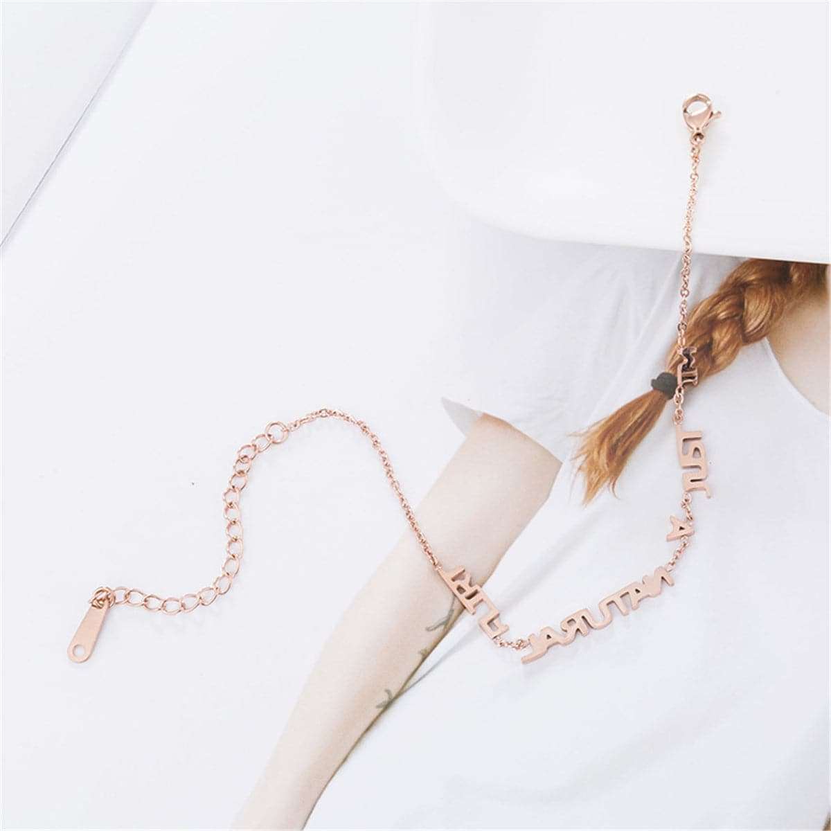 Rose Goldtone 'Just A Natural Flirt' Anklet