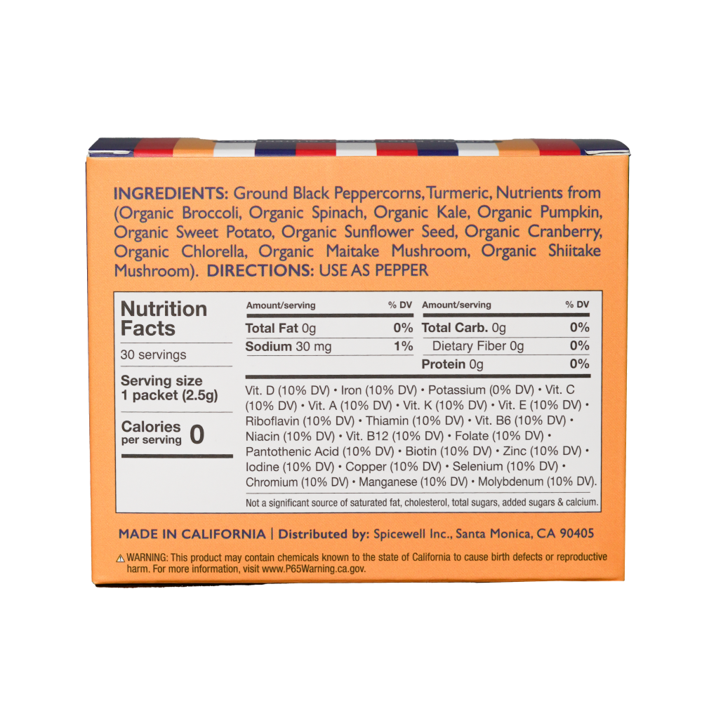 New Pepper 30 On-the-Go Individual Servings by Spicewell