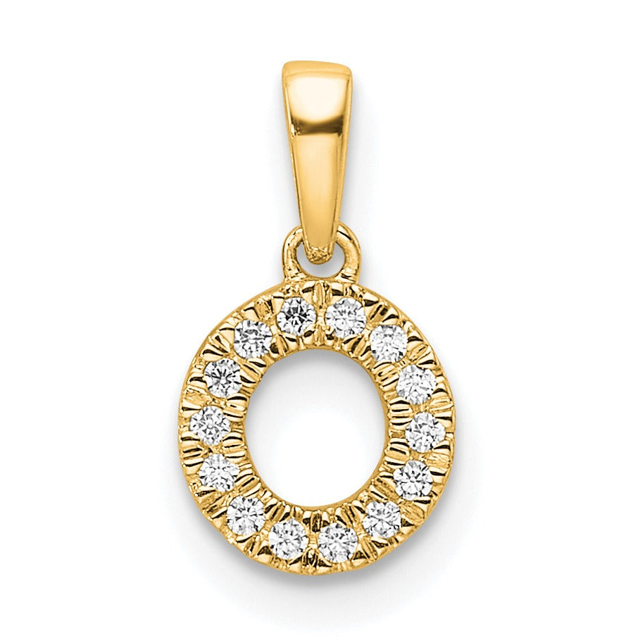 Natural Diamond Initials Bail Pendants