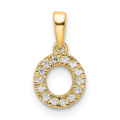 Natural Diamond Initials Bail Pendants