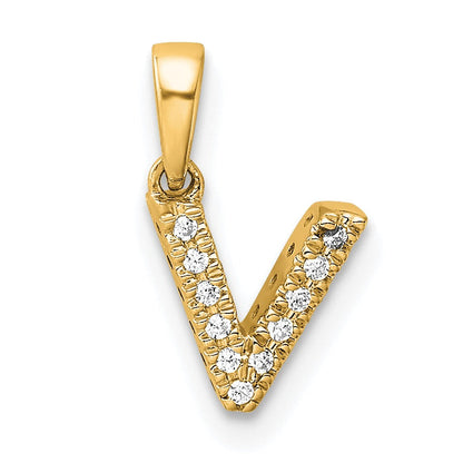 Natural Diamond Initials Bail Pendants