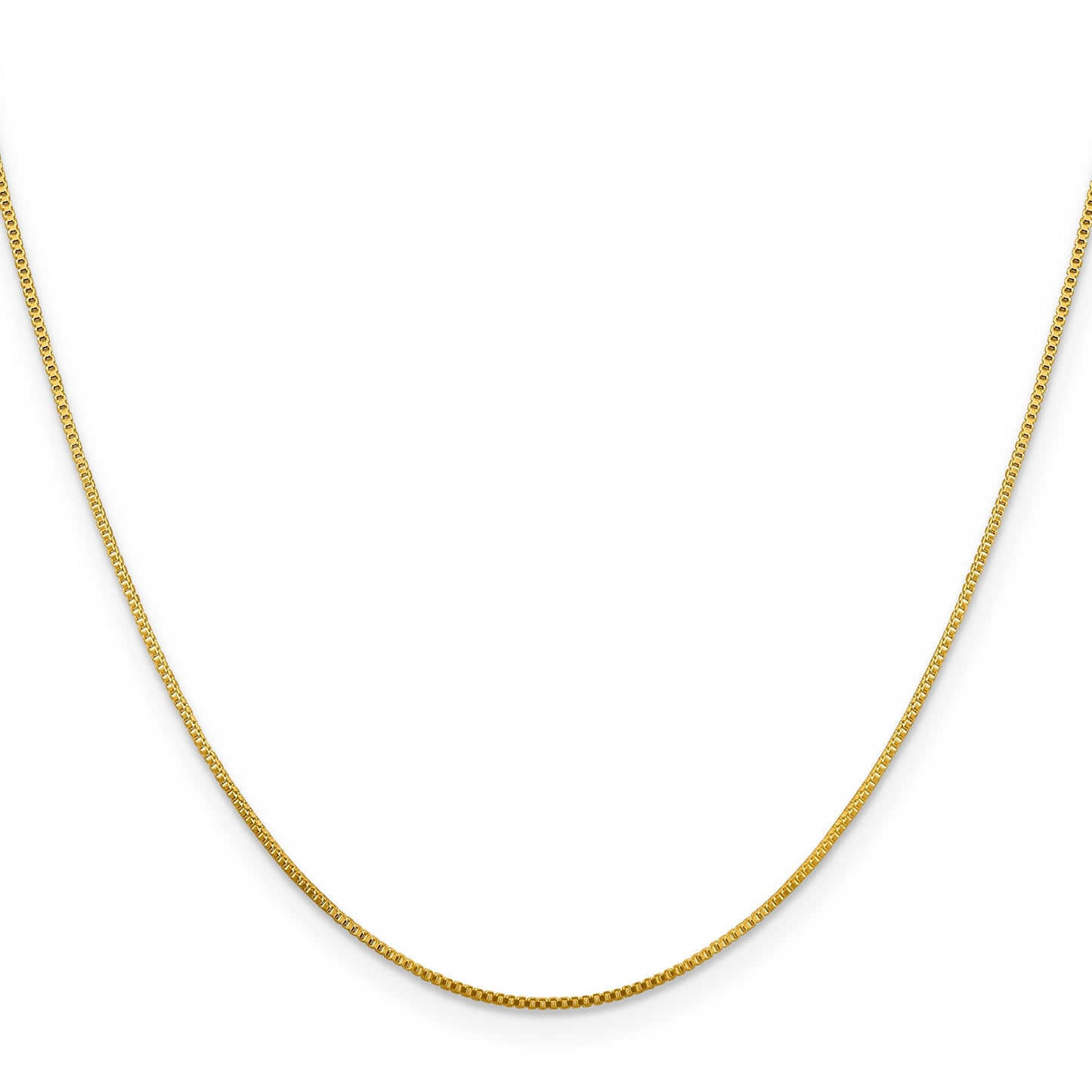 0.8 mm Gold-plated Sterling Silver Box Chain 20 inch