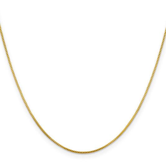 0.8 mm Gold-plated Sterling Silver Box Chain 20 inch
