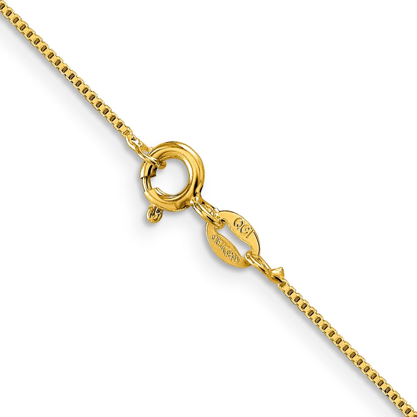 0.8 mm Gold-plated Sterling Silver Box Chain 18 inch