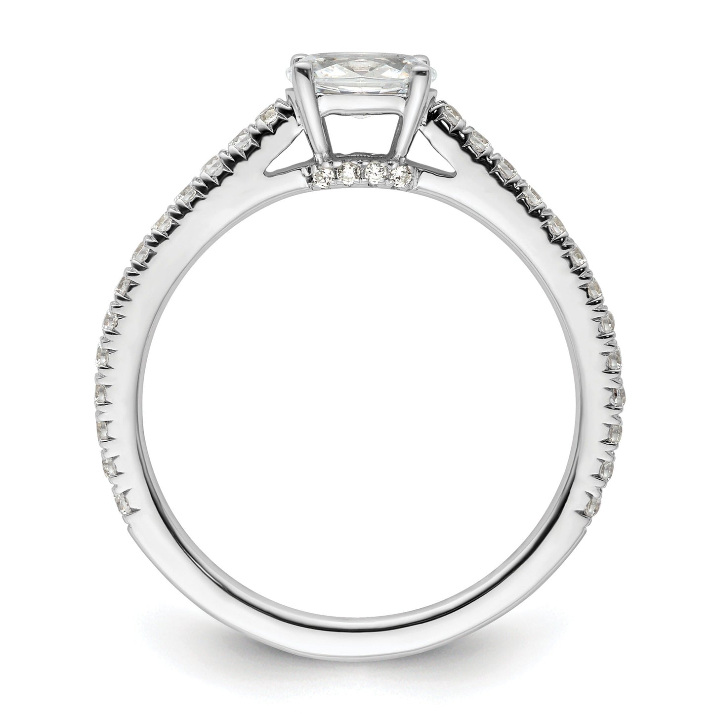 Lab Grown Diamond East-West Oval Engagement Ring