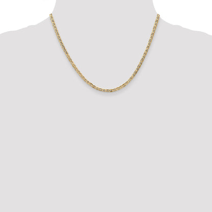 18 inch Gold Concave Anchor 3 mm Chain