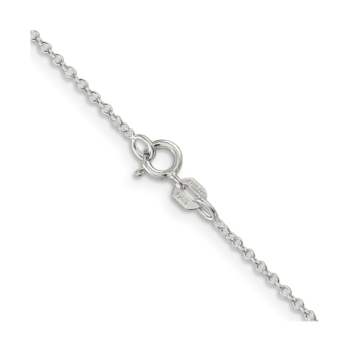 1.1 mm Sterling Silver Forzantine Cable Chain