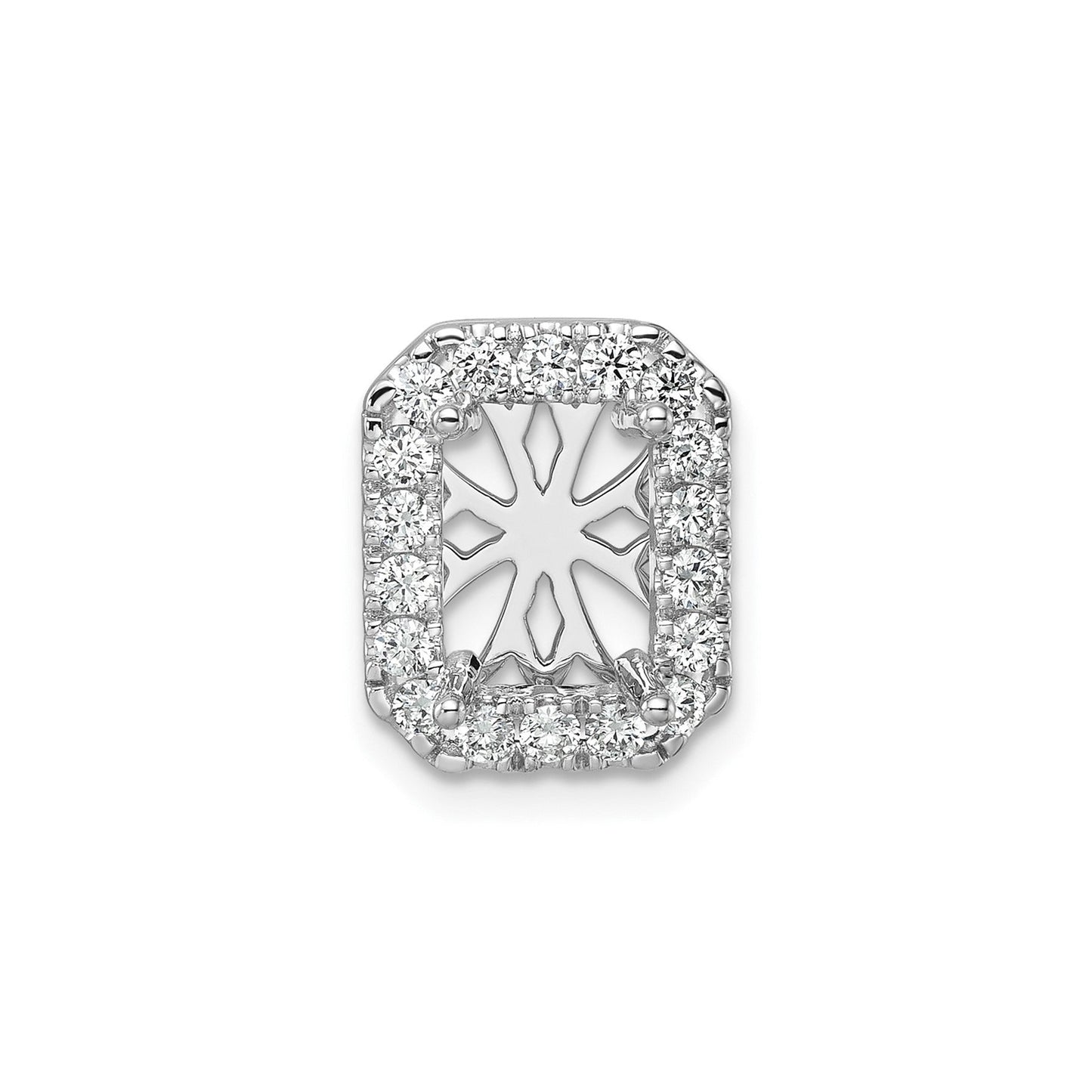 Radiant Lab Diamond Halo Chain Slide Pendant Semi Mount