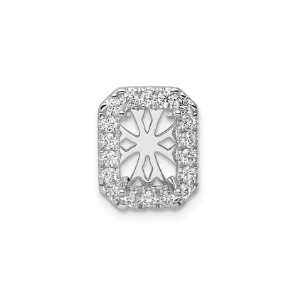Radiant Lab Diamond Halo Chain Slide Pendant Semi Mount