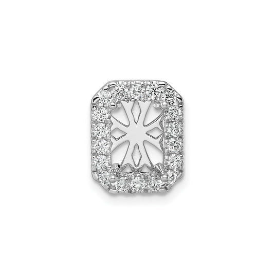 Radiant Lab Diamond Halo Chain Slide Pendant Semi Mount