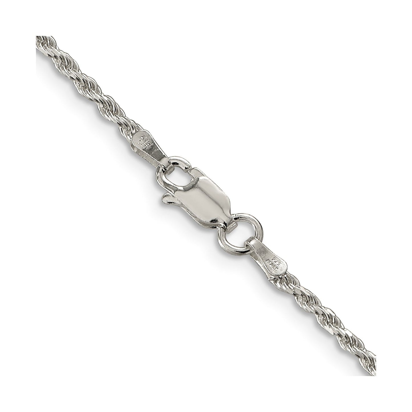Sterling Silver Diamond-cut Rope Chain