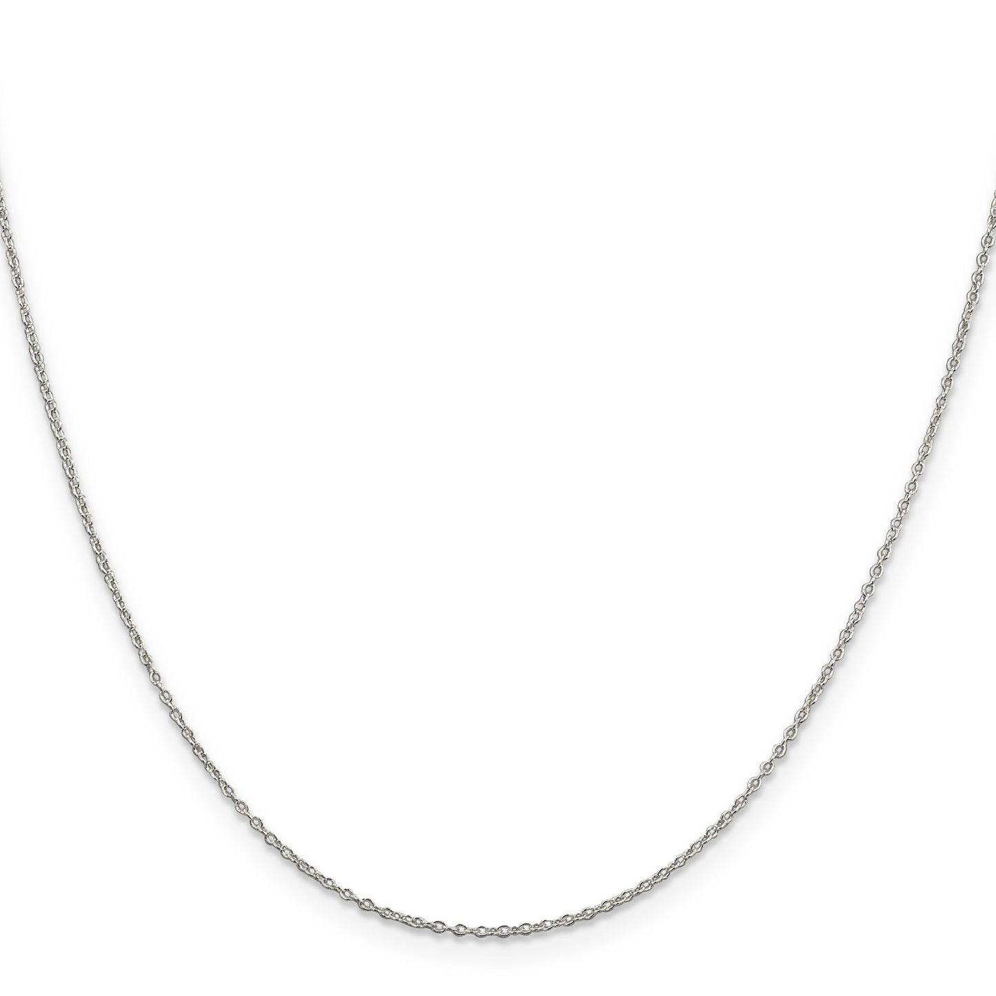 1.1 mm Sterling Silver Forzantine Cable Chain