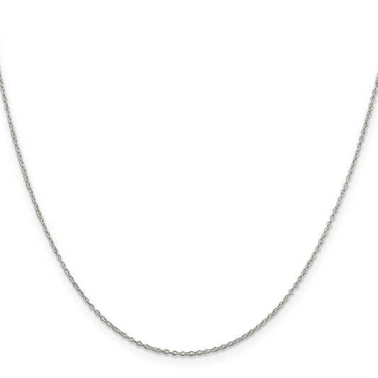 1.1 mm Sterling Silver Forzantine Cable Chain