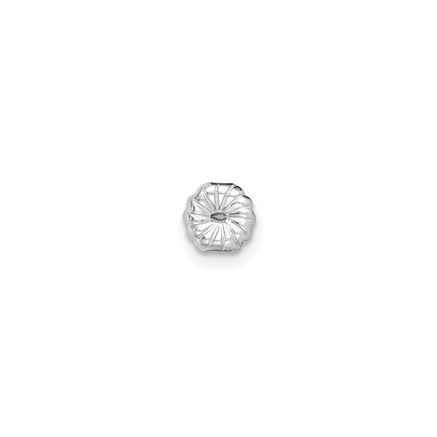 14K White Gold Lab Diamond Round Shaped Stud Earrings