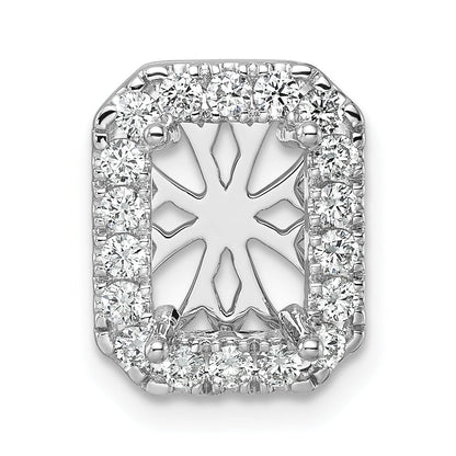 Radiant Lab Diamond Halo Chain Slide Pendant Semi Mount
