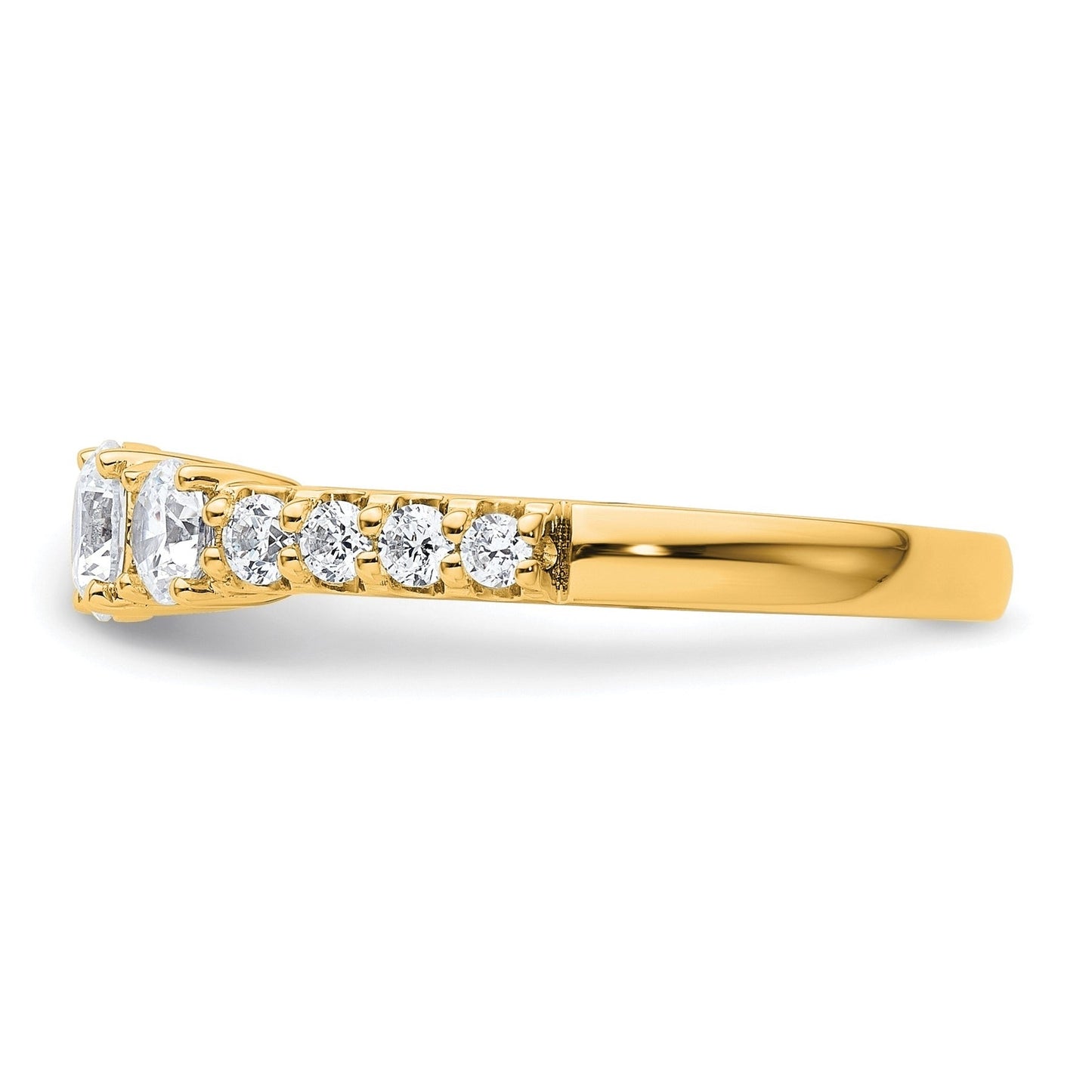 14k Gold Lab Grown Diamond 3-Stone Engagement Ring