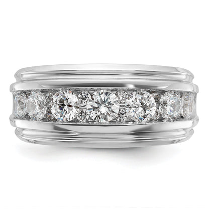 14k White Gold 1 3/4 carat Lab Diamond Five Stone Ring