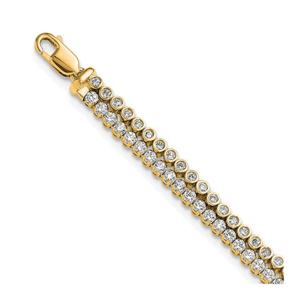 14K Gold Lab Grown Diamond Double Extension Bracelets