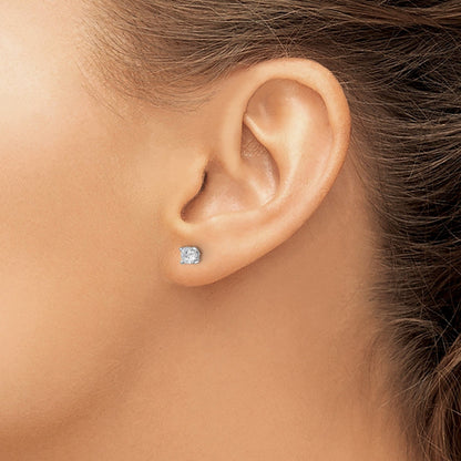 14k White Gold Lab Grown Diamond Stud Earrings 0.5 Ct