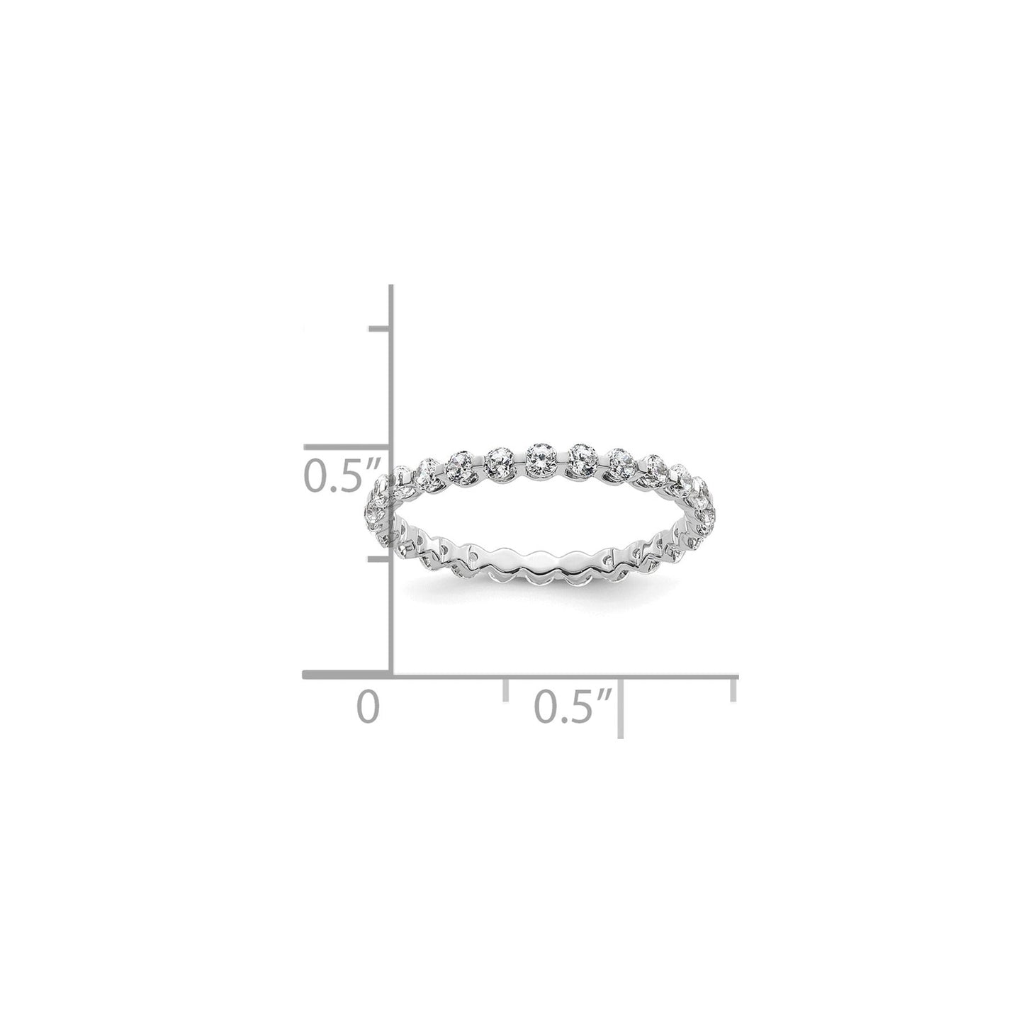 14k Gold Lab Grown Diamond Eternity Band Ring