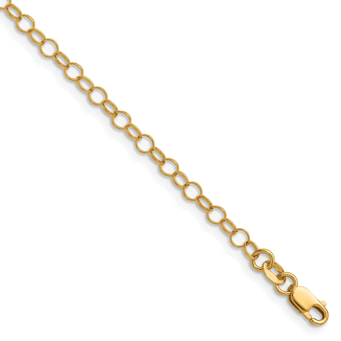 14K Yellow Gold Filled Rolo Chain with Lobster Clasp