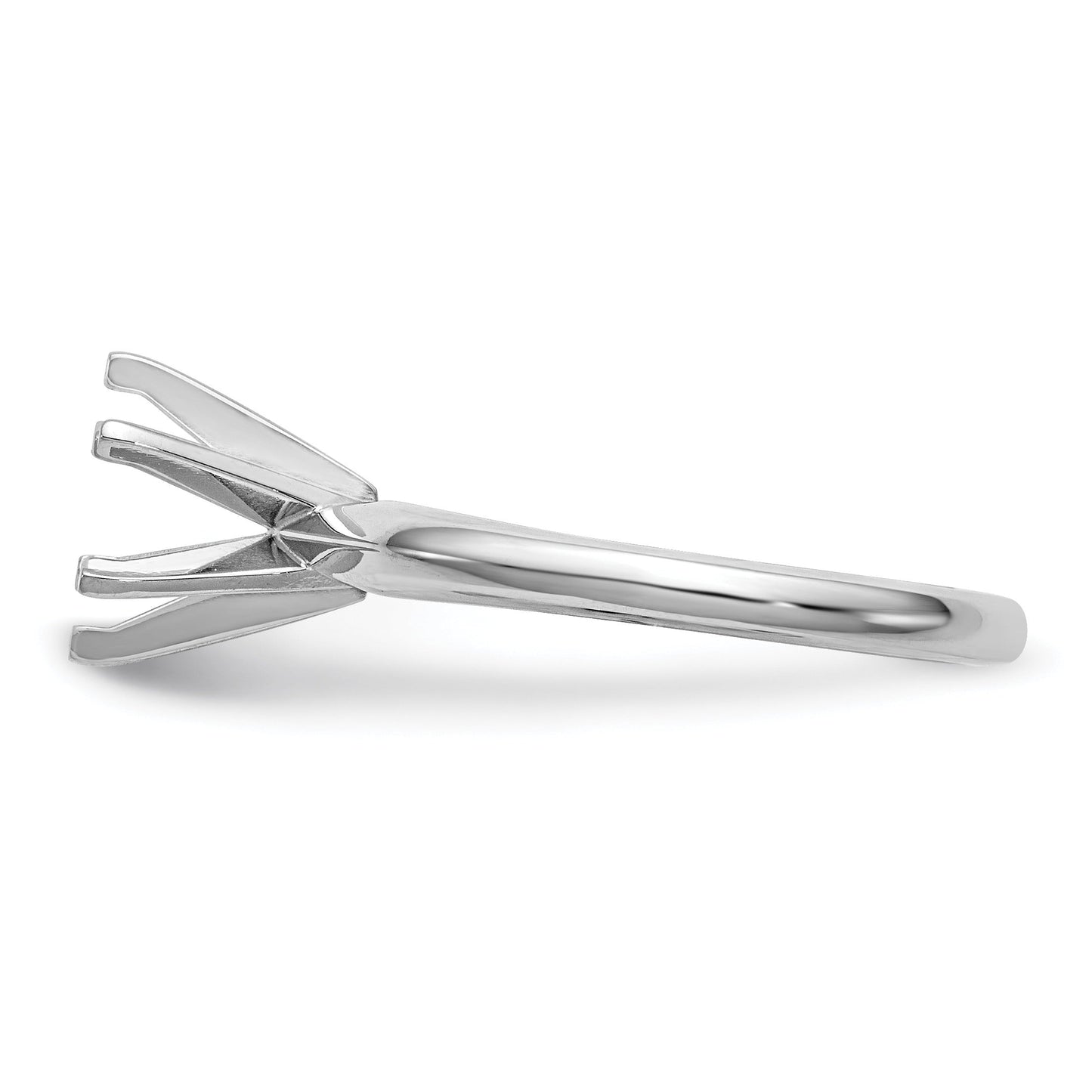 14k White Gold 1/2 carat Lightweight Knife Edge Ring Mounting