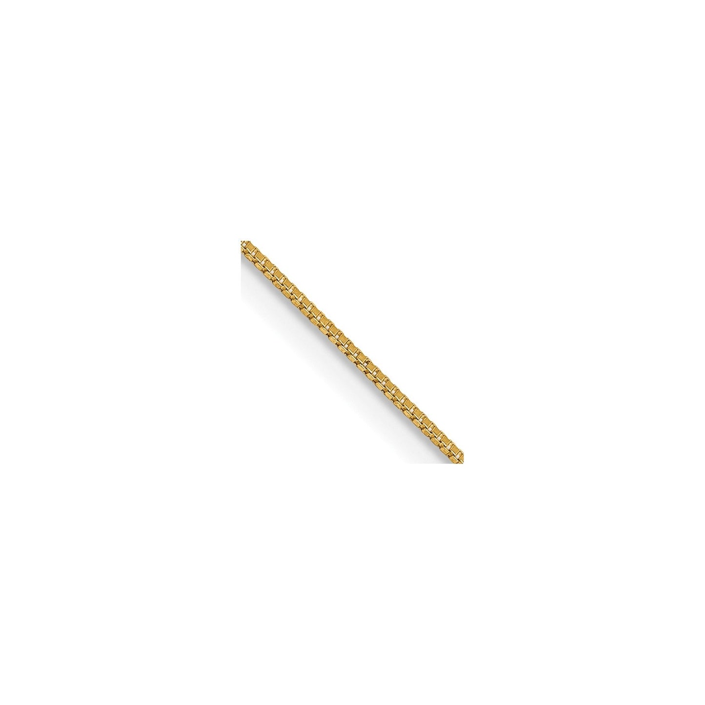 0.5 mm 14k Gold Box Chain with Lobster Clasp