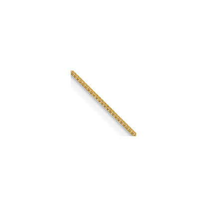 0.5 mm 14k Gold Box Chain with Lobster Clasp