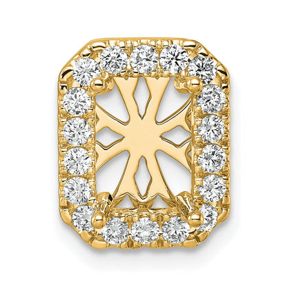 Radiant Lab Diamond Halo Chain Slide Pendant Semi Mount