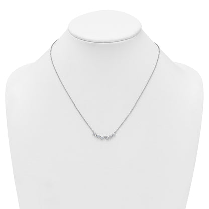 Lab Grown Diamond 14K Gold Leaf Bar Necklace