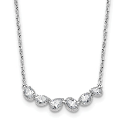 Lab Grown Diamond 14K Gold Leaf Bar Necklace